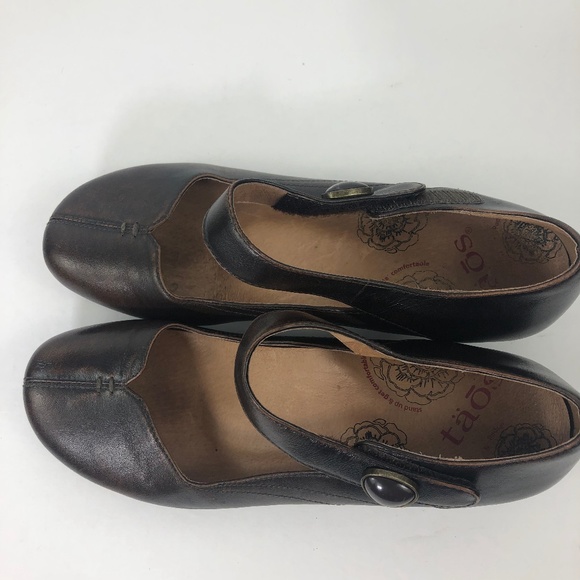 Taos Footwear | Shoes | Taos Samba Brown Leather Mary Jane Strap Heel Pump | Poshmark